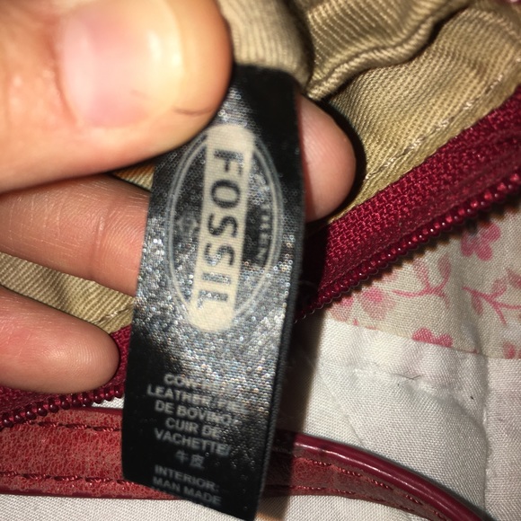 Clearance 🛍 Red fossil crocodile crossbody. - Picture 7 of 8
